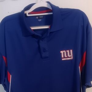 NFL Team Apparel New York Giants Blue Polo Shirt XXL